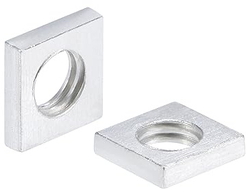 QUARKZMAN Tuercas Cuadradas, Kit Surtido de Tuercas Métricas Zincadas M5X8Mmx2Mm de Rosca Gruesa, 200 Piezas