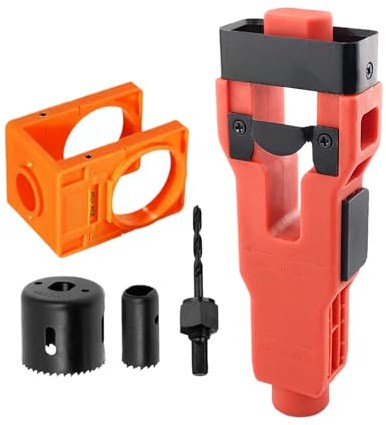 Kit d'installation de serrure de porte – Outils d'installation de porte – Outils et amélioration de la maison pour fenêtre d'entrée goujon intérieur balcon garage réparation armoire magasin cuisine