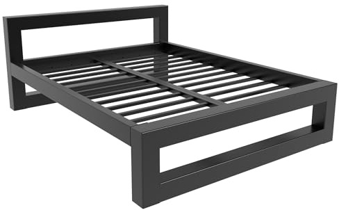 MetaloPro Metallbett Ryka Classic 180x200 cm – Extreme Stabilität Und | Hochwertiges Metall, ideal für Schlafzimmer und Gästezimmer, absolut geräuschfrei, maximaler stauraum unter dem bett