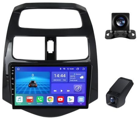 9 Pouces Autoradio 2 Din Android pour Chevrolet Spark M300 2009-2016 Android 13 Écran Tactile Autoradio Double Din pour Commande Vocale GPS/BT5.0/WiFi/FM/AM/RDS/SWC/Caméra De Recul(A,NF-1)