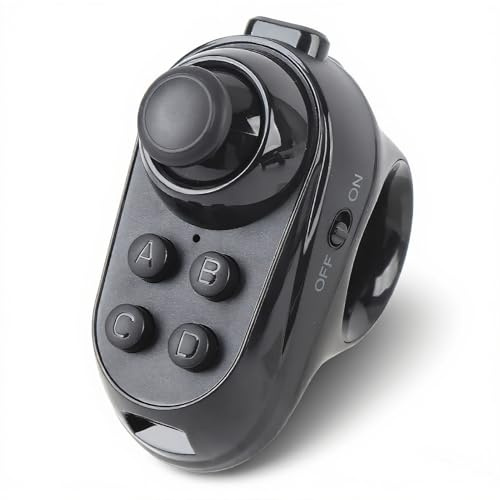 Topiky Mando a Distancia VR, Forma de Anillo Gamepad, Control Bluetooth, Juego de Selfie, Volteo de Página, Ratón de Libro Electrónico, Joystick para Tableta, Portátil, Teléfono