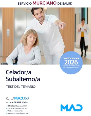 Celador/Subalterno del Servicio Murciano de Salud. Test del temario