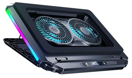 Whoasyst Laptop Cooling Pad for Efficient 15x Increased Airflows Overclocking Quiet Operate for 15 to 21Inch Notebooks Laptop Pad