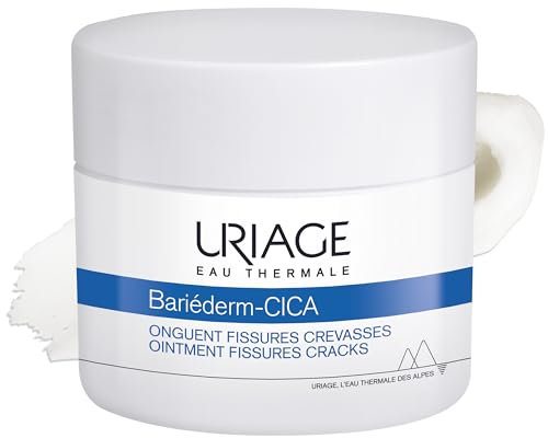 Uriage Bariederm-Cica Salbe für rissige, aufgesprungene Haut Reparierender Mehrzweckbalsam für rissige Fersen, Knie, Hände & raue Haut mit Sheabutter & D-Panthenol - isoliert & Schützt - 40ml