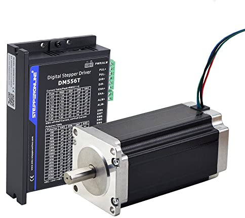 1 Achse Schrittmotor CNC Kit 3,0 Nm 4,2A 10mm Schacht Nema 23& Treiber | STEPPERONLINE, Schrittmotor Treiber 1,8-5,6A 20-50VDC für CNC Graviermaschine,3D Drucker