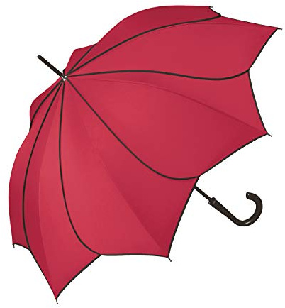 Pierre Cardin Sunflower Black & Red Edition Automatik Regenschirm Rot Rot S Stockschirm, Rot, s, Stockschirm