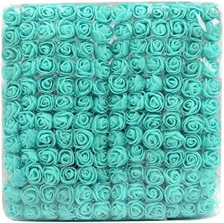 huaao 144 stücke Pe Künstlich Blume Rose Mini Schaumrosen 2 cm Künstliche Blumen Für Hochzeit Valentinstag Dekoration Handwerk Künstliche Blumen Kreative, Tiffany