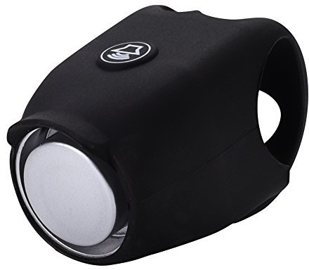 Campanello per Bici, Campanello ad Anello per Manubrio da Bicicletta a 4 Colori con Suono Forte e Nitido Mini Classico Campanello per Mountain Bike per Adulti Bambini (Bianco, Rosso, Blu, Nero)(Nero)