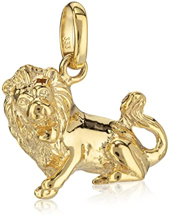NKlaus colgante pequeño signo zodiacal Leo 333 oro amarillo 8 quilates horóscopo 15x10mm 1235