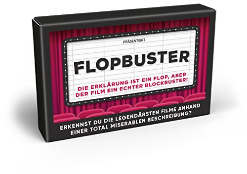 Winkee - Flopbuster Quiz | Coole Rate-Kartenspiel | 100 Quizfragen | Wissensspiel | Spiel für Erwachsene | Quiz Karten mit Fragen | Geschenk für Weihnachten, Geburtstag, Party