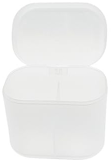 Sprigold home transparent cotton pads/swabs large capacity storage box with PPmaterial, beautiful design, muti-purpose, moisture-proof and dust-proof (Household Storage Box)