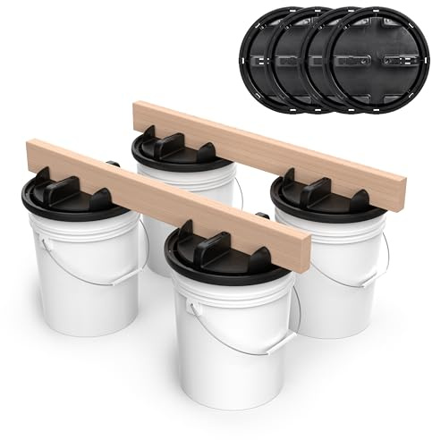 Bucket Builder- Build A Portable Bench, Sawhorse, Workbench, Or PowerTool Stands Using 5-Gallon Buckets (4 Pack)