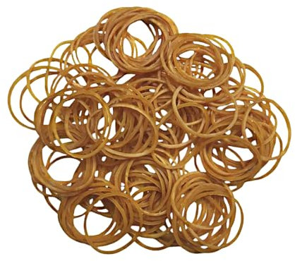 JYC CREATIVE Gomas Elasticas, Gomas Elasticas Anchas, Gomas Elasticas Duraderas, Gomas Elasticas Resistentes, Gomas Elasticas Reutilizables, (Amarillo, 50g, 50)