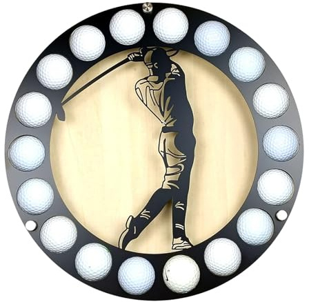 Golfball-Präsentationshalter, Aufbewahrungs-Organizer für Golfbälle, Golfball-Sammlung, Vitrine, Wandregal, runder Golfballhalter, Gif T, kreative Wandhalterung,
