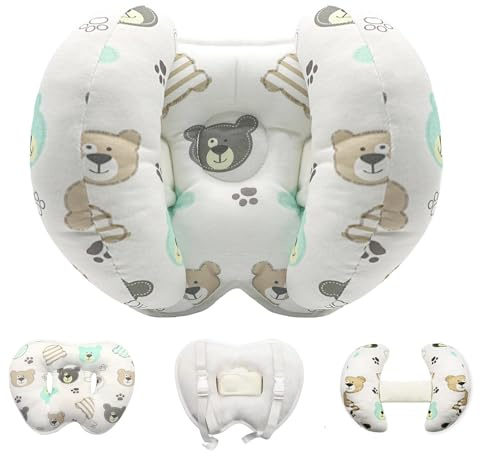KAKIBLIN Baby Head Neck Support Pillow, 2 in 1 Banana Neck Pillow for Baby