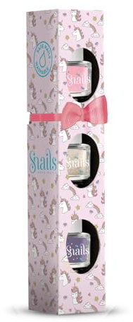 Snails 510409 Kinder Nagellack Geschenkset, Mini Einhorn 3x5ml, auf Wasserbasis, abwaschbar, unbedenklich, vegan