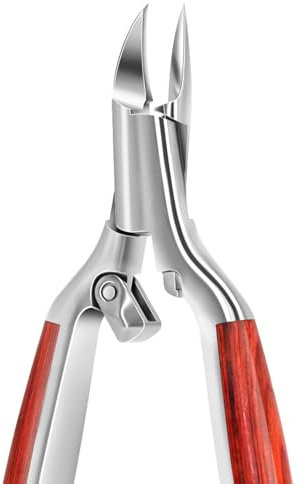 Nagelschere für Dicke und Tief Eingewachsene Zehennägel, Scharf Edelstahl Fuss Nagelzange Eckenzange, Luxus und Professionell