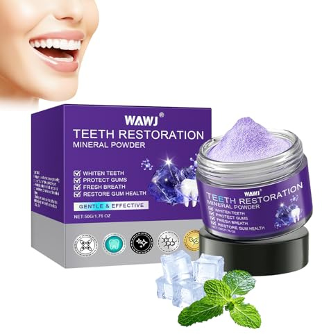 WAWJ® Poudre dentaire, Teeth Restoration Mineral Powder, Tooth Restoration Mineral Powder, Teeth Whitening Powder, Mineral Tooth Powder, Teeth Restoration (1pcs)