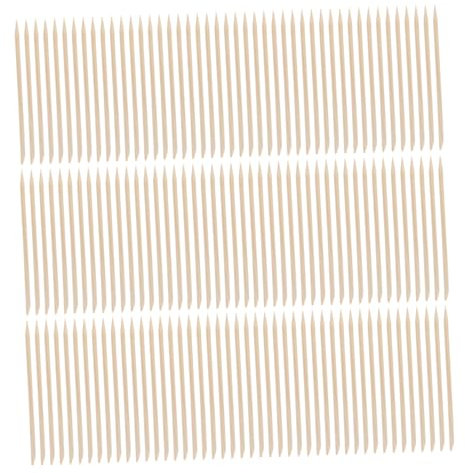 Healeved 300 Piezas Palillo De Madera Para Limpiar Uñas Palito De Madera Para Uñas De Dos Puntas Suministros De Manicura Quitacutículas Para Limpiar