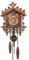Muzrunq Horloge de Coucou pour Mur Traditionnel de coo Vintage COO COO avec Pendentif de densité décorative pénétrante Carillon Mur pour Le Salon à la Maison, Cloche de Coucou Jaune foncé