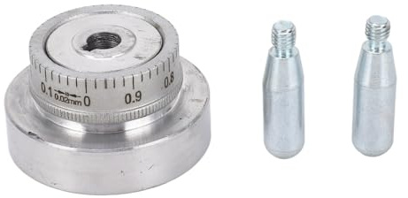 50mm Mini-Drehbank Handrad, CNC-gefräste Aluminiumlegierung, Kurbelgriff mit 0-1mm Skalenring, für Mini-Drehbänke