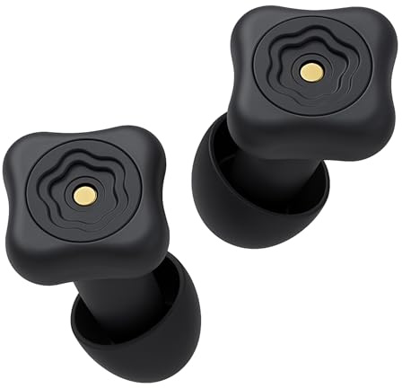 Bouchons d'Oreilles Anti Bruit – Souples avec Réduction de Bruit Jusqu’à 50 dB – Confort Maximum – Idéal pour Dormir, Concert, Voyage – Avec Étui de Rangement (NOIR, Taille unique)