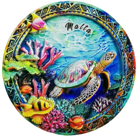Malta Viaggio Souvenir 3D Magnete Frigorifero Attrazioni Città Frigorifero Magnete Decorativo Tridimensionale Casa Cucina Decorazione