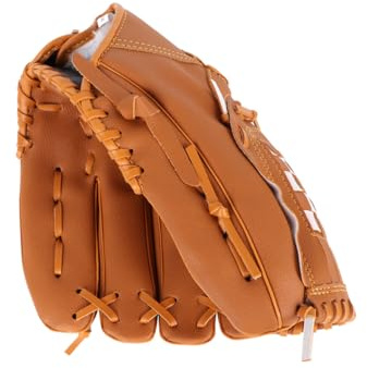Baseballhandschuh 10,5 Zoll für Linke Hand aus PVC in Orange