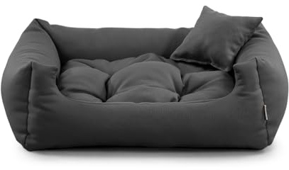 Gutekissen® Stoff Hundebett Hundeliege Hundekissen Hundeliege Hundeliege Hundeliege - Langlebige Materialien und hohe Qualität NEO (3XL - 130x110, Anthrazit)