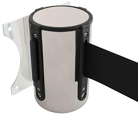 ENROULEUR MURAL CHROME / CEINTURE NOIR