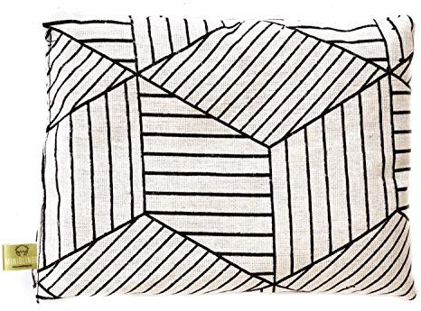 Miniblings Kräuterkissen Schlafkissen Erkältung Kräuter 23x17cm Weiß Geometrie
