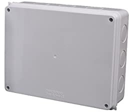 IP65 ABS Waterproof Junction Box, 300x250x120mm Waterproof Dustproof Outdoor Project Box Cable Connection Protective Enclosure, White, 1 Pcs