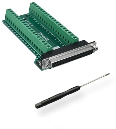 BRIEFCEC DB37 Adapter D-SUB RS-232 RS485 Seriell Auf 37-poliges Lötfreies Klemmenblock-signalmodul Mit Isoliertem Pad (1 Buchse)