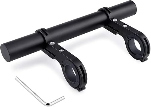 20cm Fahrradlenker Erweiterung Aluminiumlegierung,Fahrrad Lenker Extender Verlängerung Halter Extender,mit Schraubendreher (Schwarz)