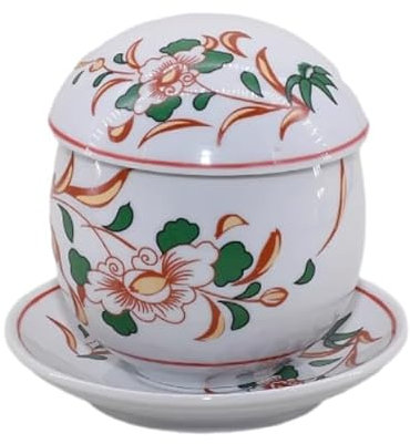 Coquetier à la Vapeur de Style Japonais, Bol en céramique avec Couvercle, Tasse à ragoût, Bols à Dessert, Bol à Soupe à la Vapeur, Tasse à Vapeur
