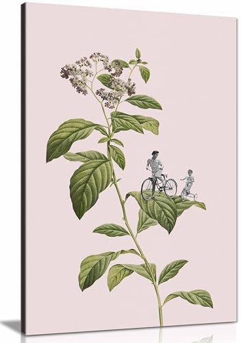 Leinwanddruck, Motiv: Botanischer Radsport, gerahmt, Wandkunst, Bilder für Heimdekoration, 76 x 51 cm