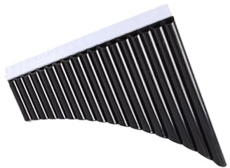 Panflöte Instrument Lernen Sie, Die 18-Rohr-Panflöte Mit Mundstück Zu Spielen (Color : Black)