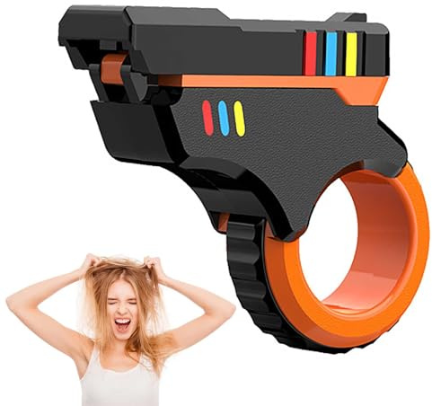 HNSYPX Pistola de juguete antiestrés de impresión 3D para aliviar la ansiedad y el estrés, juguete para autismo EDC multifuncional portátil, pistola de juguete para el estrés para personas con