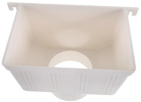 HOMSFOU Pvc Fallrohr Rinnenverbinder Bruchfest Farbecht Fallrohradapter Regenwasserumleitsystem Für Dachrinne Und Regentonne