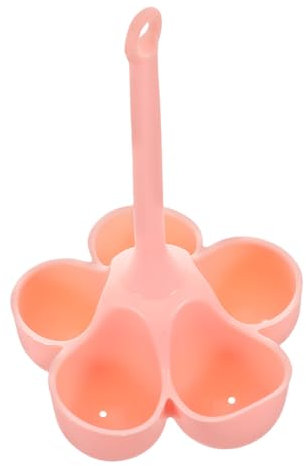 Angoily Vaporiera per Uova in Silicone Design a 5 Fori, Portatile Manico, per Cottura Sana a Casa in Viaggio, Adatta per Alimenti per Ragazzo Ragazza