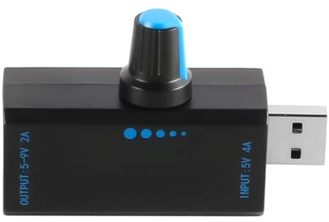 Laroal Controlador de velocidad USB para ventiladores de CC, ajustable, 18W, para enfriadores USB tipo C