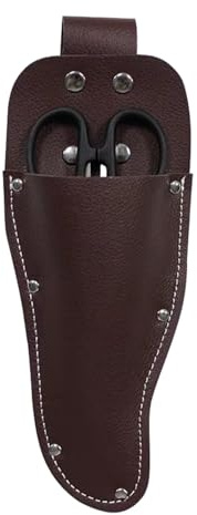 Leather Pruner Holster, Pocket Tool Pouch, Garden Scissors Set, 3.54 x 9.41 inches, Protective Case Cover for Gardening Tools, and Secure Belt Holder for Easy Access 60 g