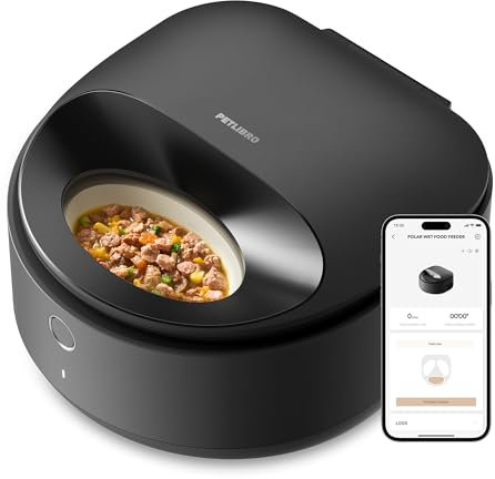 PETLIBRO Futterautomat Katze Nassfutter, 2,4 GHz Wi-Fi Smart App-Steuerung, Neufassung Nassfutterautomat für Katzen mit Halbleiter Kühlung, 3 Tage wahre Frische, Wet Food Futterspender für Katzen