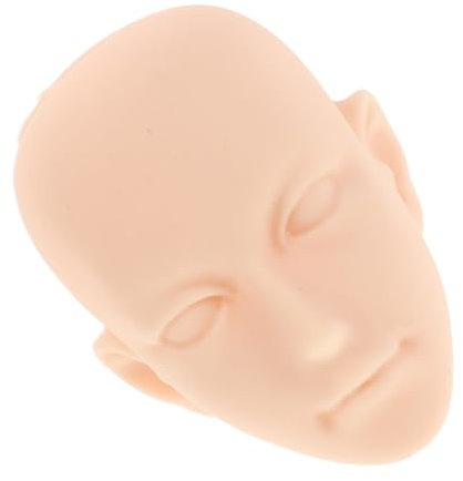 Warmhm Puppenkopf Für Make Up Und Wimpernverlängerung Übungskopf Aus Kunststoff Für Kosmetik Training Und Puppenherstellung Modell Flacher Kopf Für Vielseitige