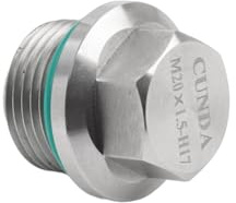FSFYUK M20x1.5 Magnetische Ölablassschraube mit O-Ring CNC Silber Für C400X C400GT