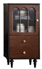 AFGFGHES Mueble para Licores Armario de Pared con cajones de Madera Maciza for Sala de Estar, Armario de vinos Retro, Armario Auxiliar de Almacenamiento for Dormitorio Armario De Almacenamiento