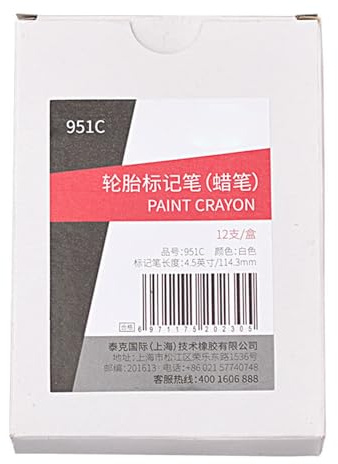 THINCAN Marcatore a cera impermeabile per veicoli pneumatici auto, resistente ai raggi UV, resistente all'olio, design professionale per pneumatici automobilistici