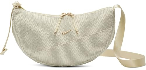 Nike Aura Crescent Crossbody-Tasche (4 L), Light Khaki/Light Khaki/Lt Trnsprnt Gld, IB6207-229, MISC