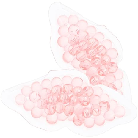 LIFKOME 2pcs 8cm Thick Gel Lip Pads Cold and Hot Compress Cooling and Warming Therapy for Lip Care Portable Reusable Pack for Home and Travel