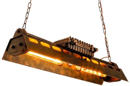 Vintage Industrial Pendelleuchte Loft Hängelampe Metall Deckenlampe | Eisen Pendellampe Metall Hängeleuchte Bar Lampe Café Küchenlampe Kneipe Rostrot Deckenleuchte Billardlampe Leuchte (Ø 80Cm)